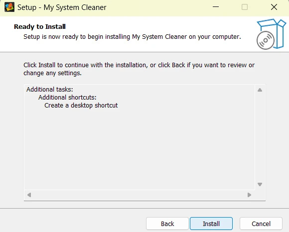 Stystem Cleaner Install